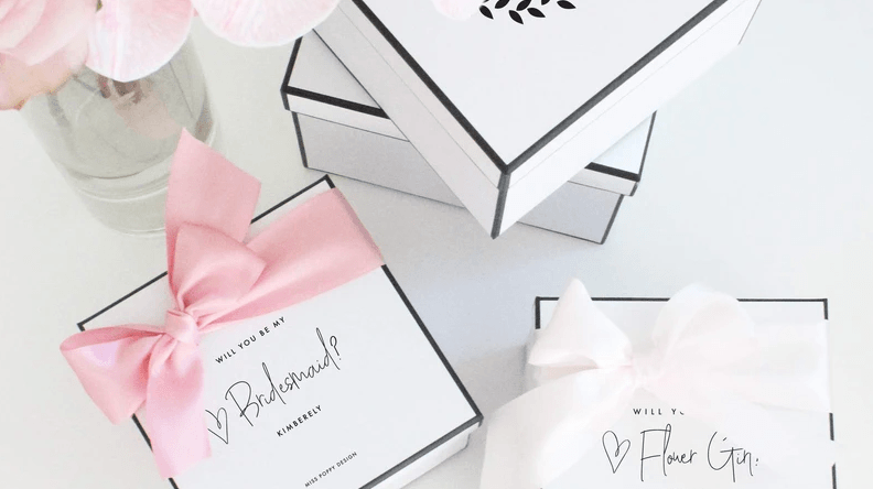 Bridesmaid Boxes | Miss Poppy Design | Personalised Gift Boxes Melbourne