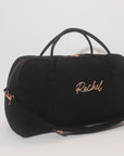 Personalised Duffle Bag | Black Customised Overnight Bag | Gym Bag with Monogram