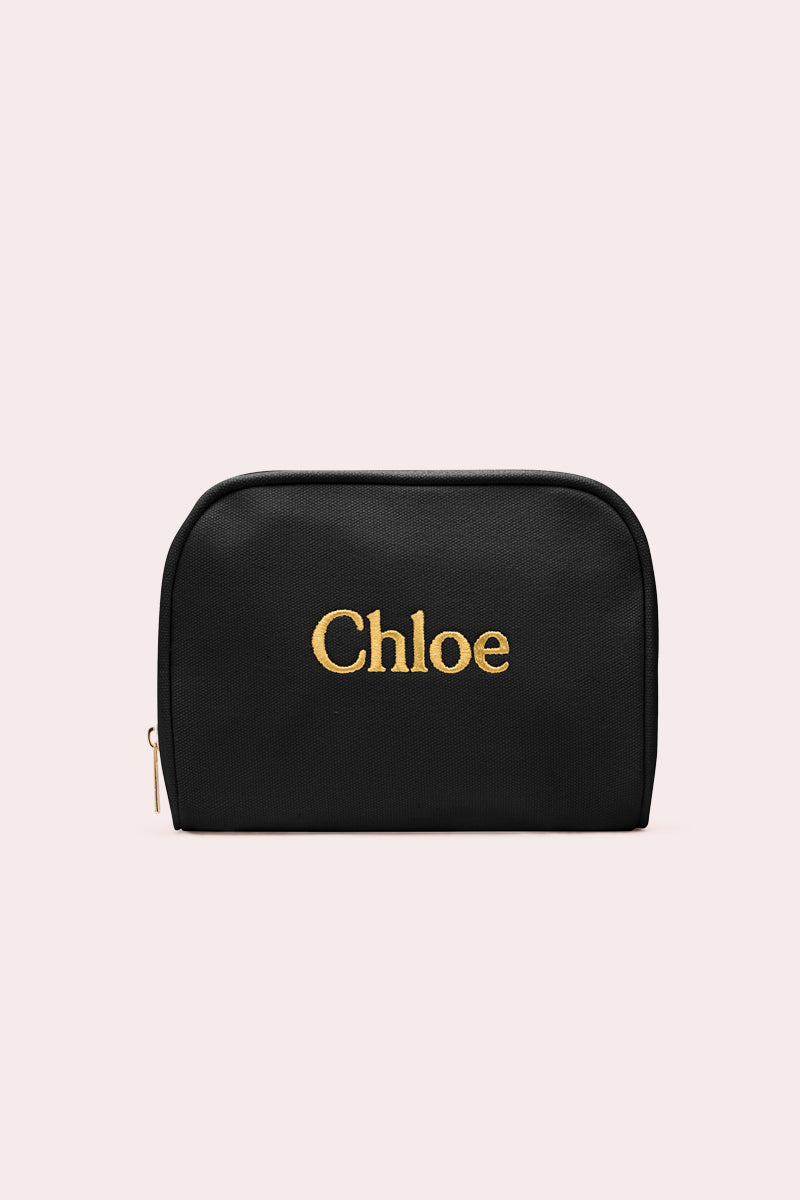 Personalised Bag Black | Customised Makeup Bag