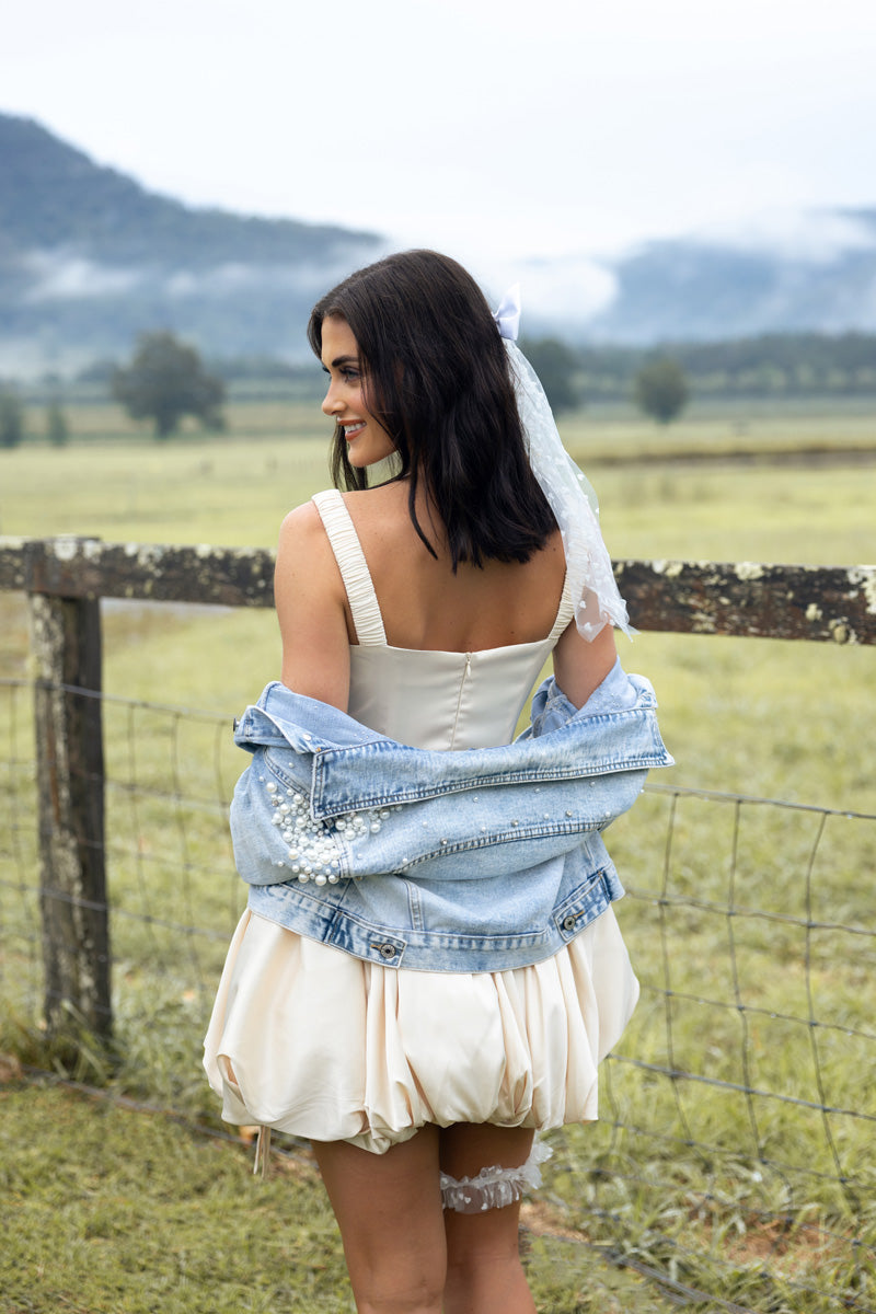 Bride Jacket | Pearl Bridal Jacket Personalised