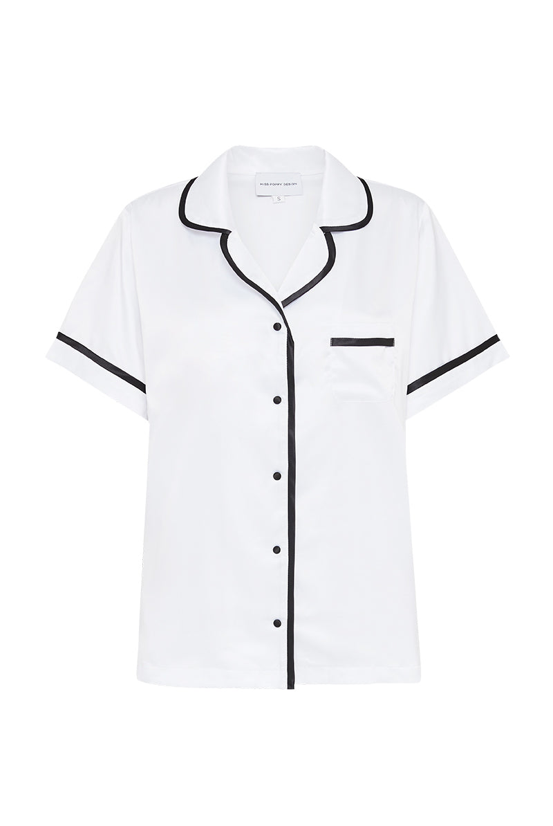 White Satin Bridesmaid Pyjamas | Bridesmaid PJ Set