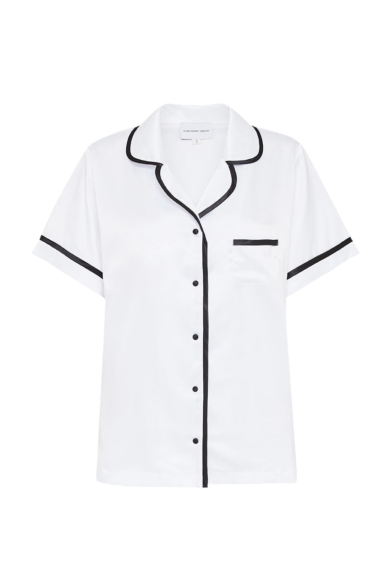 White Satin Bridesmaid Pyjamas | Bridesmaid PJ Set