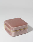 Pink Velvet Jewellery Case