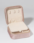 Pink Velvet Jewellery Case