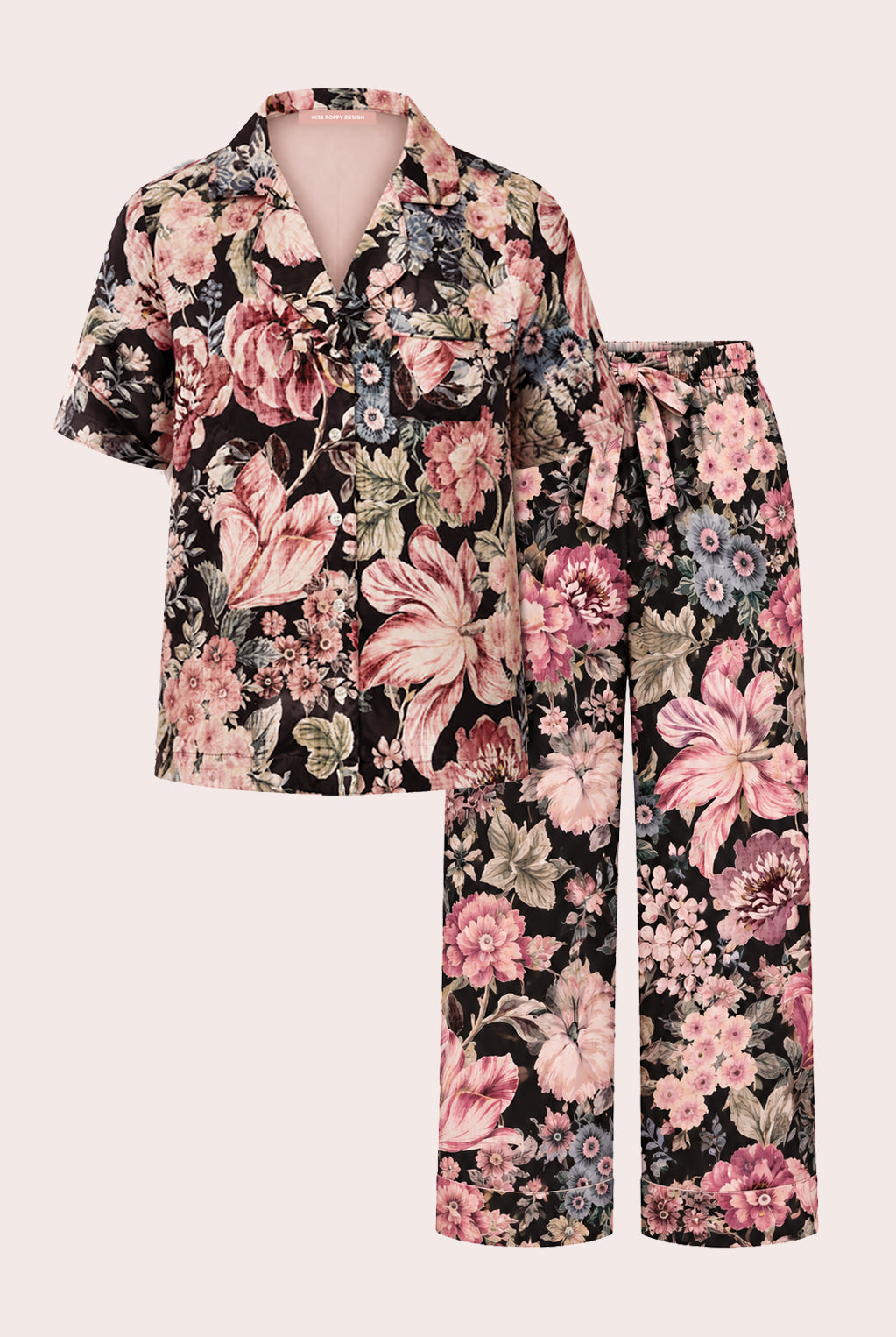 Floral Bridesmaid Pyjamas | Satin Lounge Set