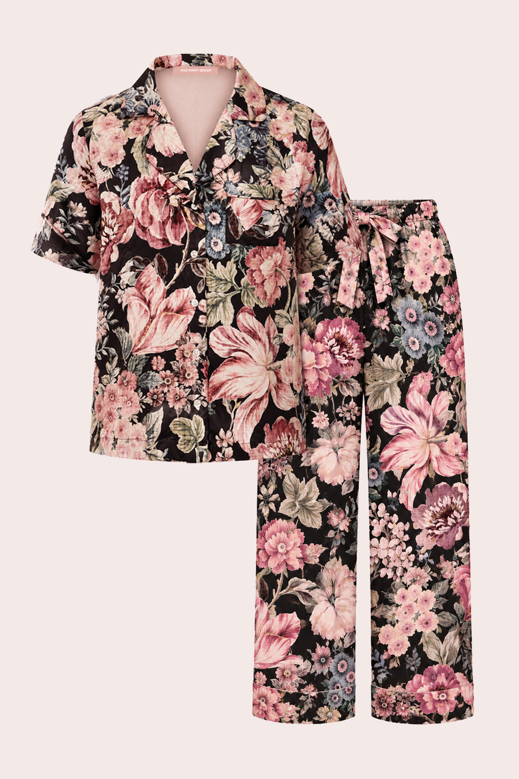 Floral Bridesmaid Pyjamas | Satin Lounge Set