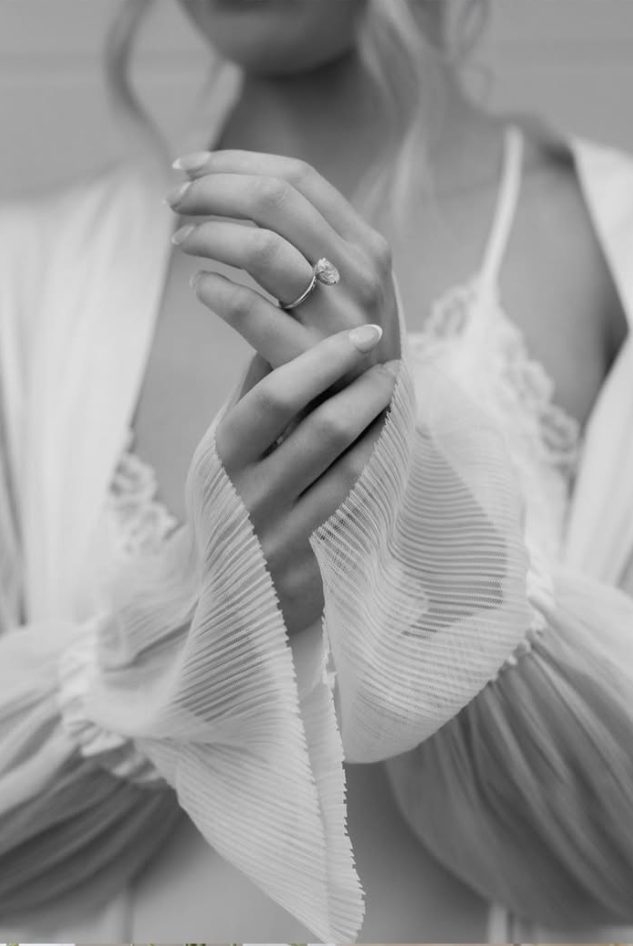 Satin Bridal Robe | Pleated Bridal Robe | Getting Ready Robe