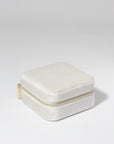 White Velvet Jewellery Case