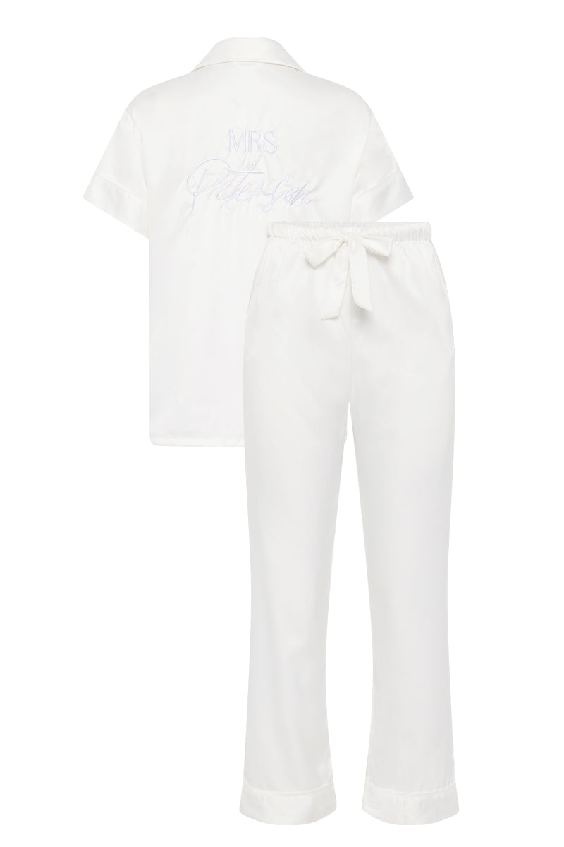 White Bride and Bridesmaid Pyjamas Australia | Personalised Pyjamas