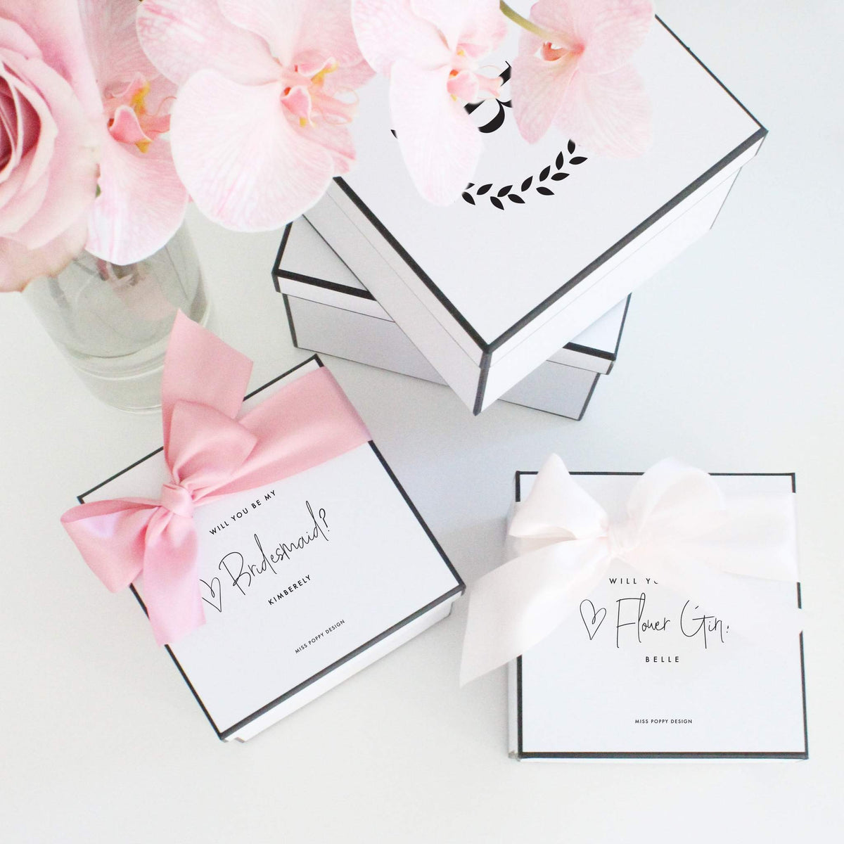 Personalised Bridal Proposal Gift Box Bridesmaid Gift Boxes Bridal