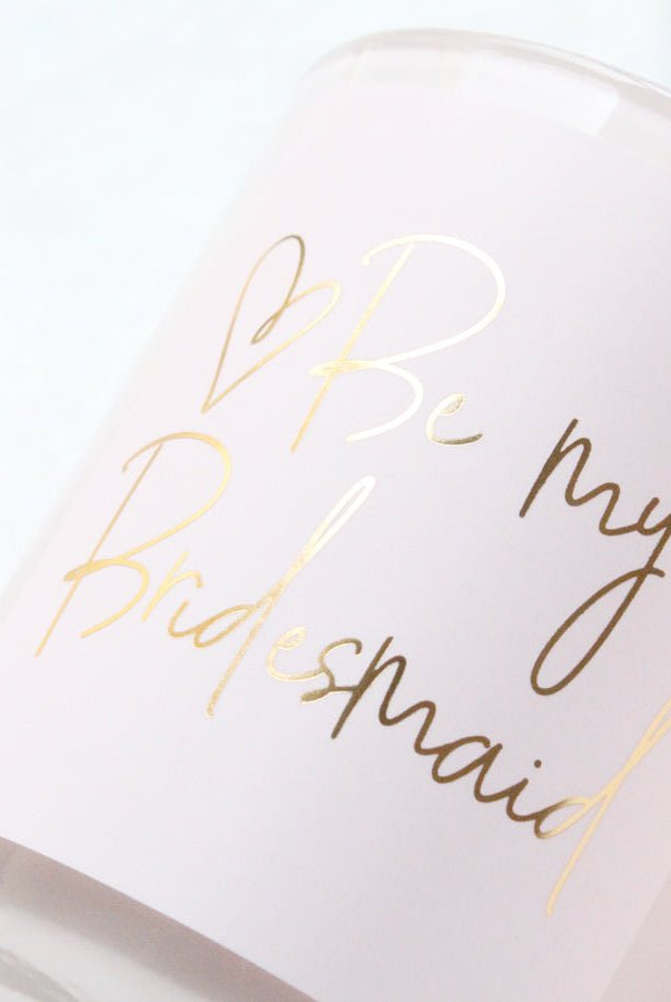 Proposal Candle | Be my Bridesmaid Candle | Bridal Party Gifts