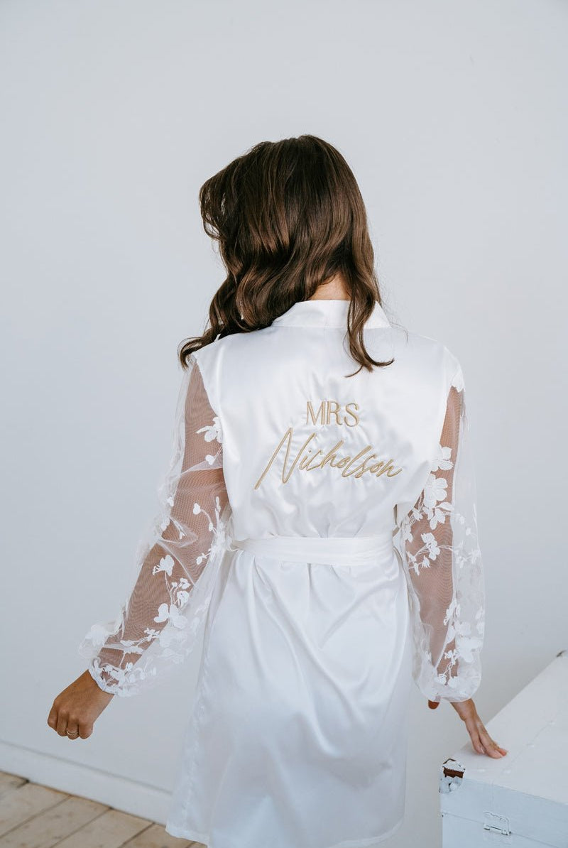 Lace Bridal Robe | Bridal Robes | Getting Ready Robe