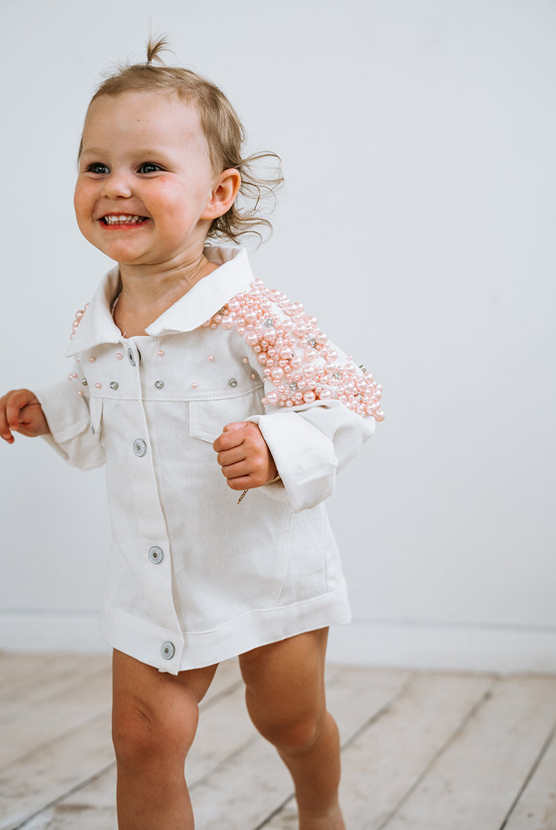 Personalised Kids Jacket | Customised Childrens Jacket | Kids Pearl jacket