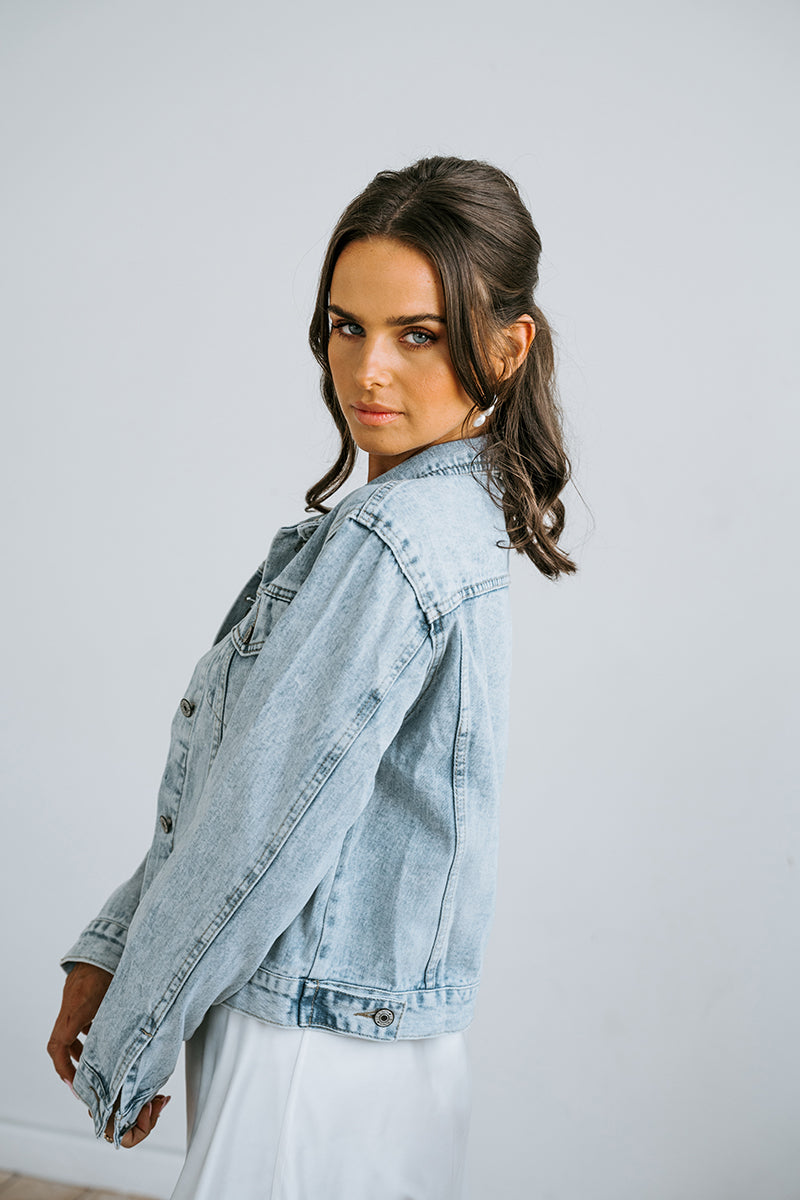Personalised Denim Jacket | Embroidered Denim Jacket | Wedding Jacket