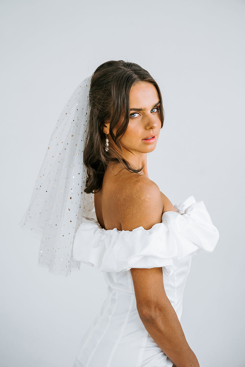 Star and Moon Veil | Hens Party Veil | Bridal Veil