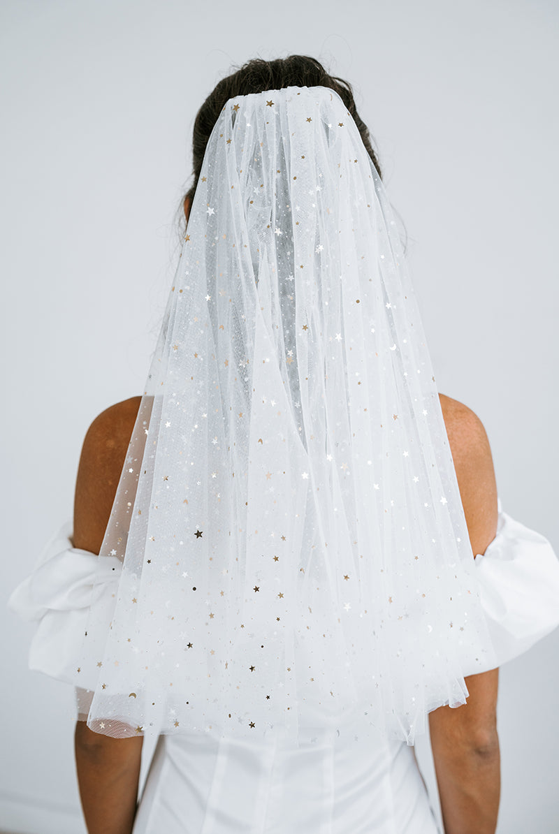 Star and Moon Veil | Hens Party Veil | Bridal Veil