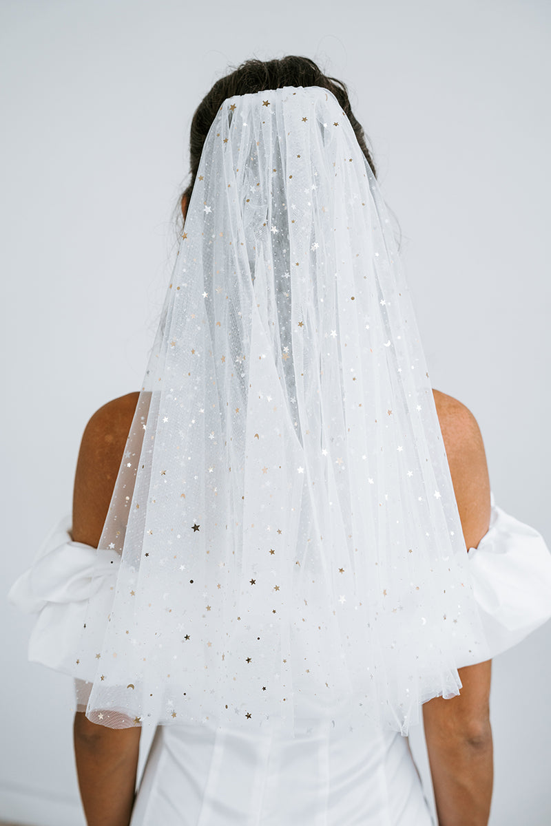 Star and Moon Veil | Hens Party Veil | Bridal Veil