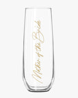 Stemless Champagne Flutes - Bridal Party