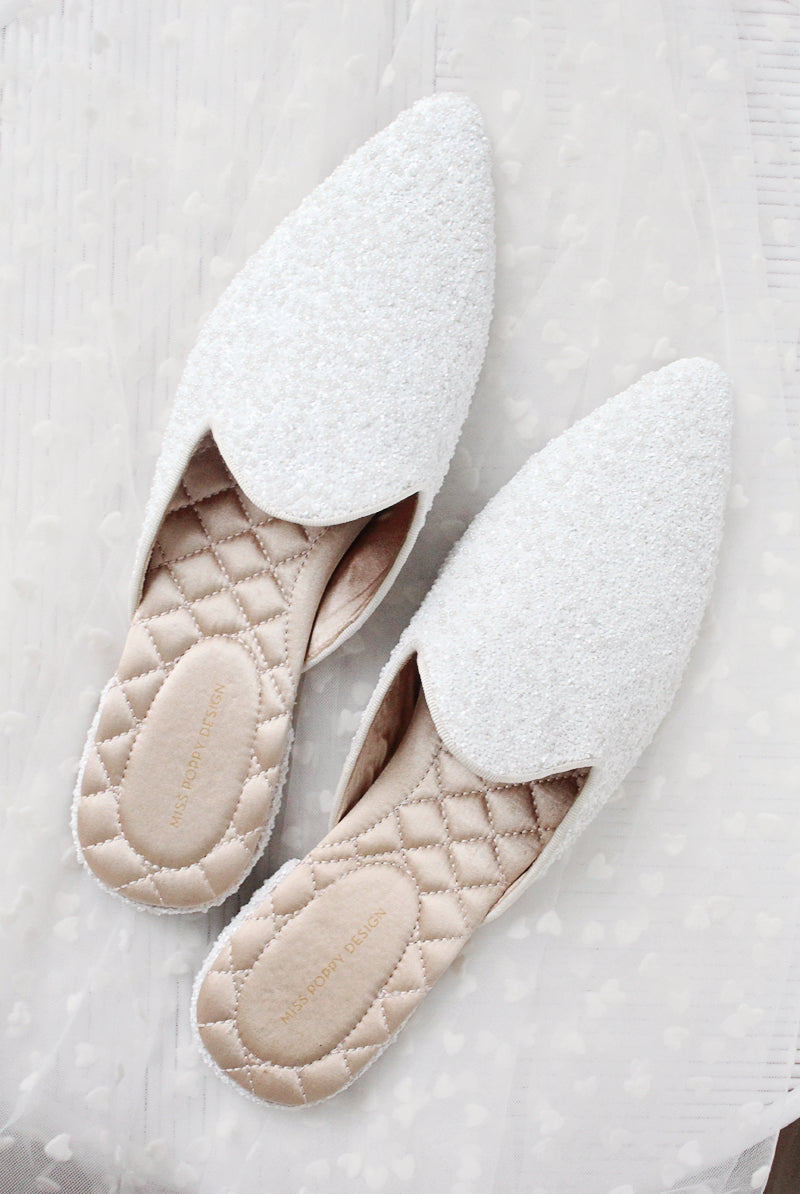 Bridal Slippers | Slippers for the Bride | Bride Slippers