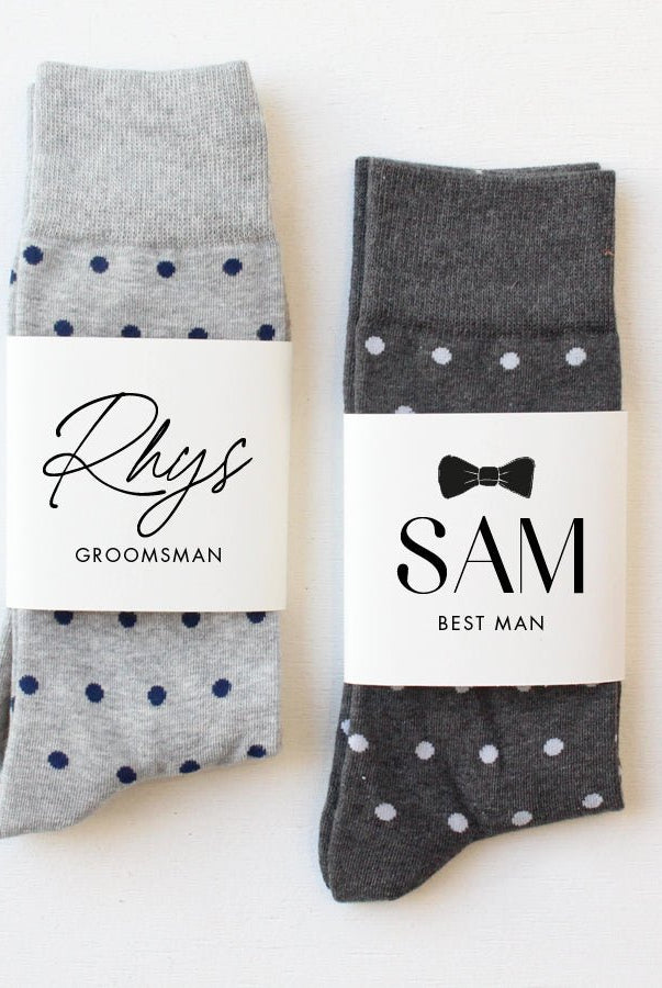 Personalised Groomsman Socks | Wedding Socks | Socks for the Groom