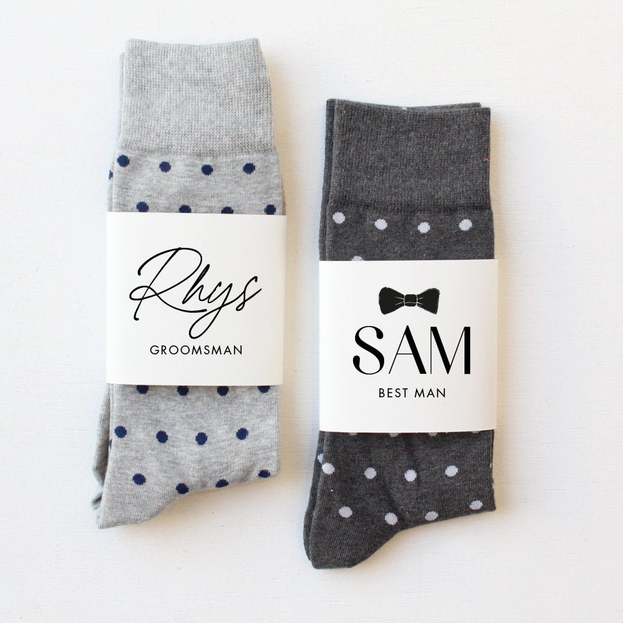 Personalised Groomsman Socks | Wedding Socks | Socks for the Groom