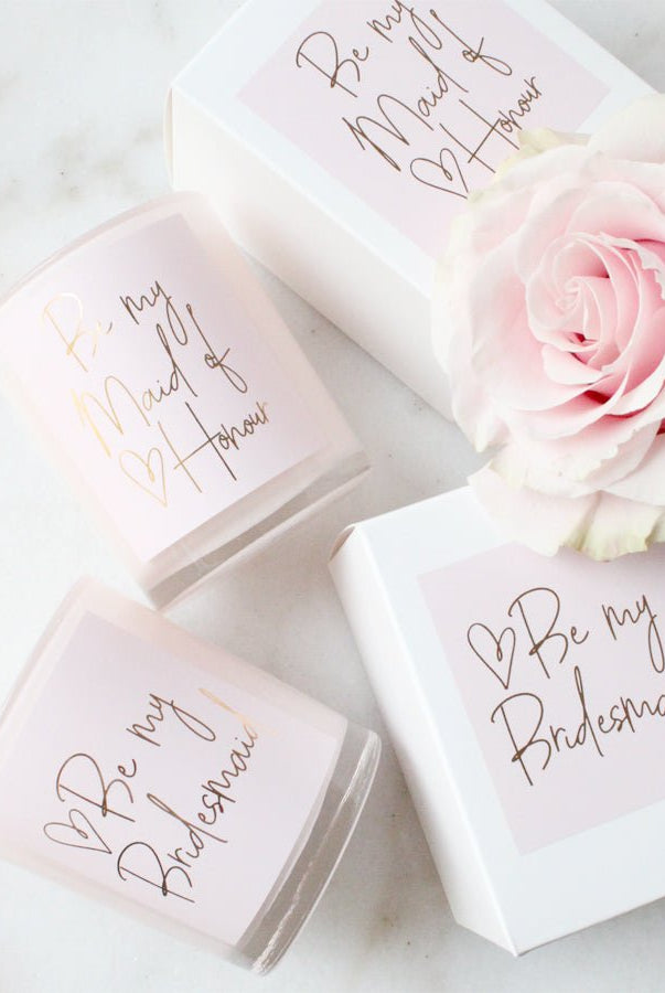 Proposal Candle | Be my Bridesmaid Candle | Bridal Party Gifts