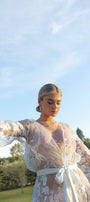 Floral Lace Robe | Wedding Morning Robe