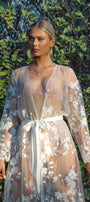 Floral Lace Robe | Wedding Morning Robe