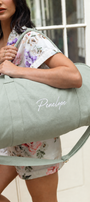 Sage Green Personalised Duffle Bag | Custom Bag Australia