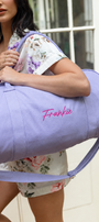 Personalised Purple Duffle Bag | Personalised Bags Australia