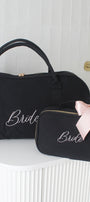 Personalised Duffle Bag Black | Black Custom Bag Set