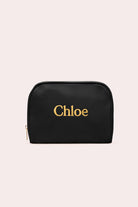 Personalised Bag Black | Customised Makeup Bag