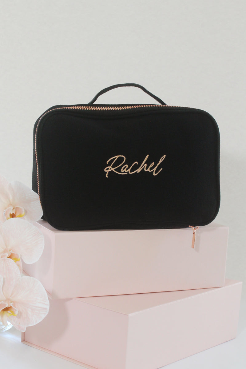 Personalised Vanity Bag - Black