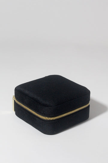 Black Velvet Jewellery Case | Personalised Gift | Bridesmaid Gift