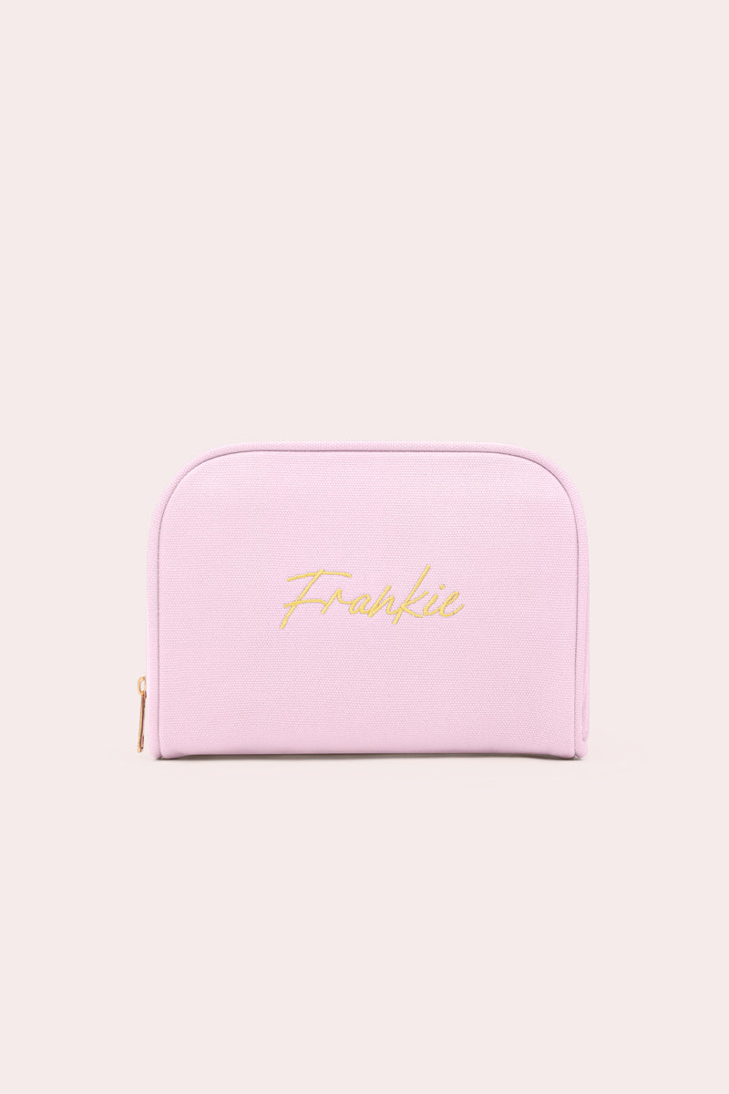 Blush Pink Personalised Makeup Bag