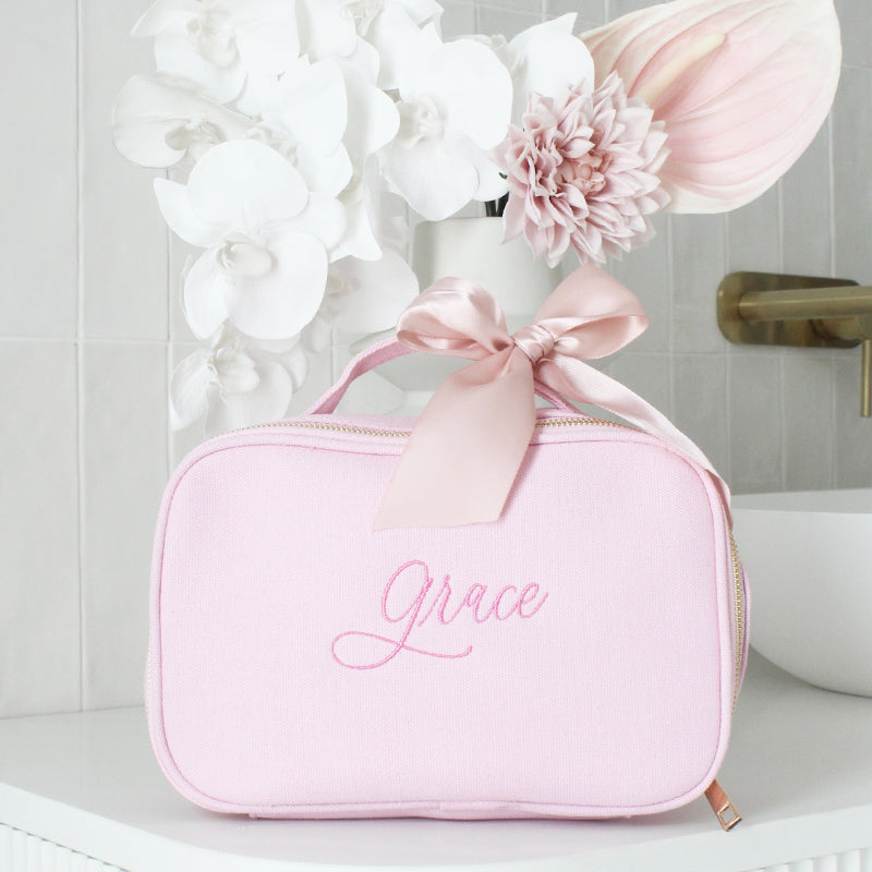 Personalised Vanity Bag - Blush