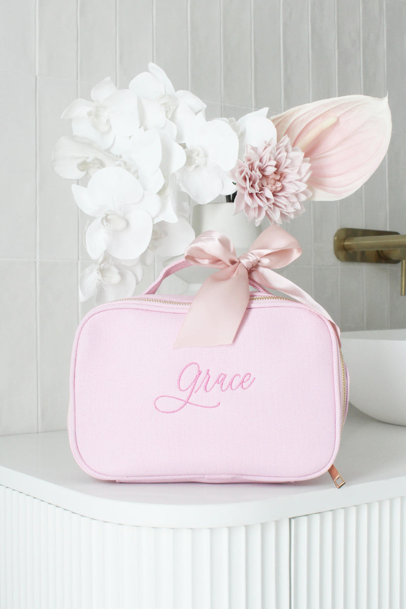 Personalised Vanity Bag - Blush