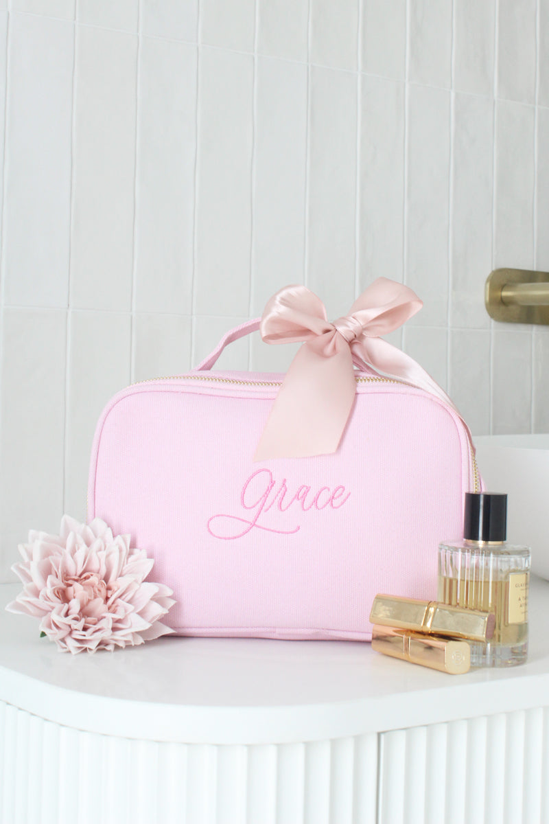 Personalised Vanity Bag - Blush