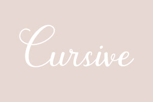 PERSONALISED PYJAMAS | FONT STYLES