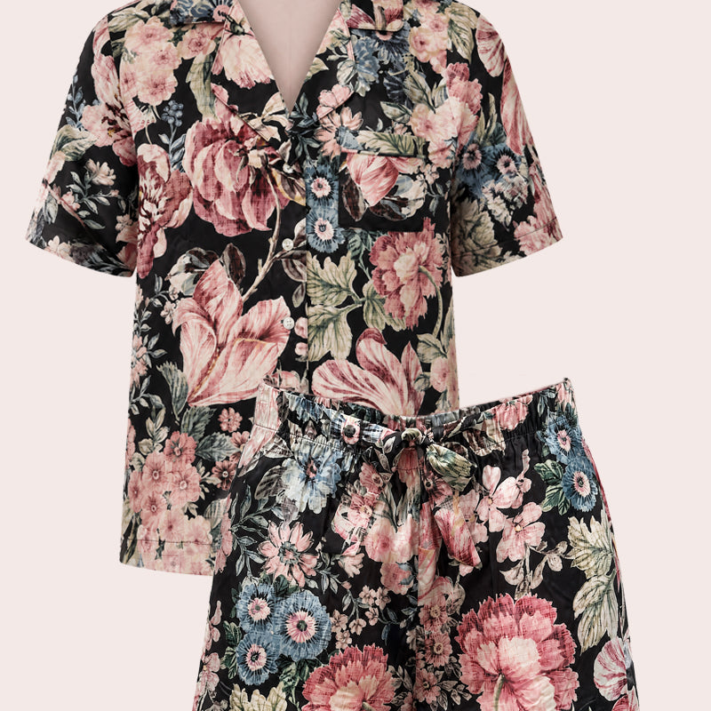 Floral Pyjama Set | Satin Sleepwear Australia