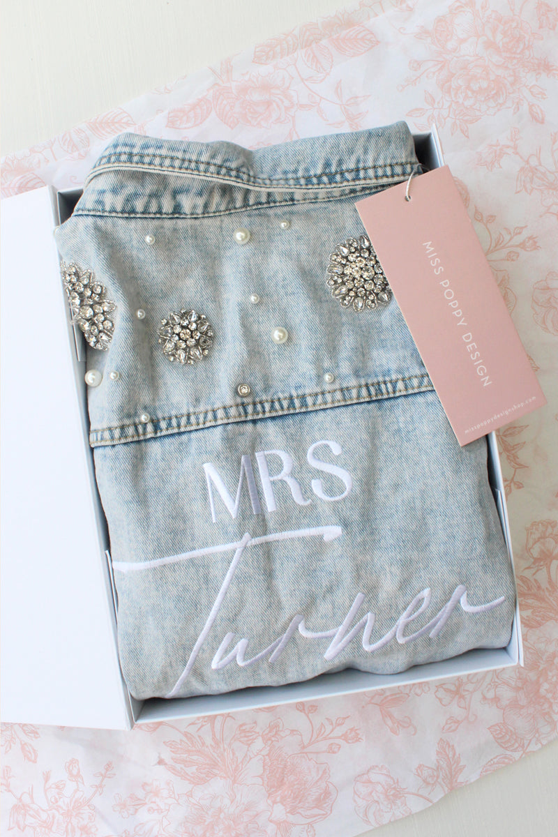 Bride Denim Jacket Embellished