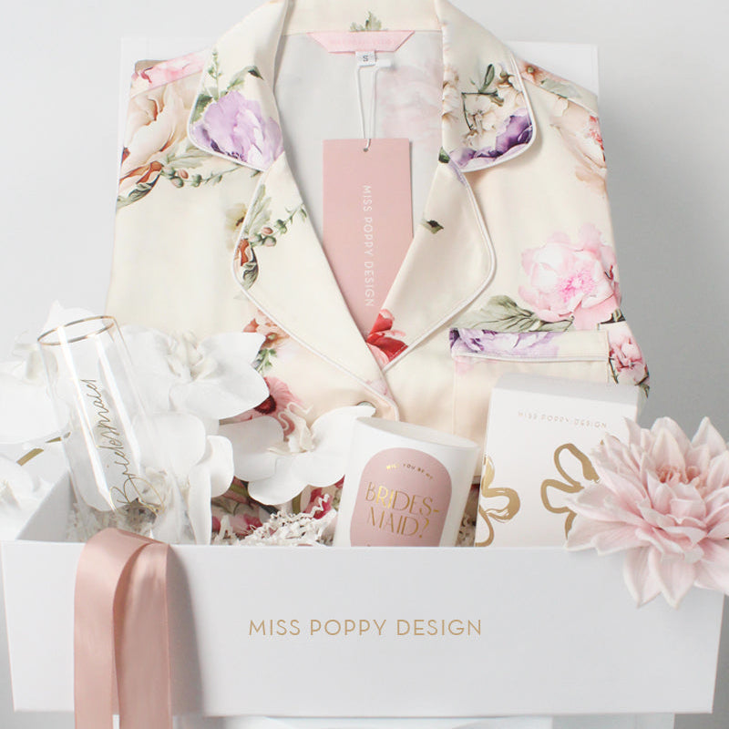 Floral Pyjamas | Will you be my Bridesmaid Box
