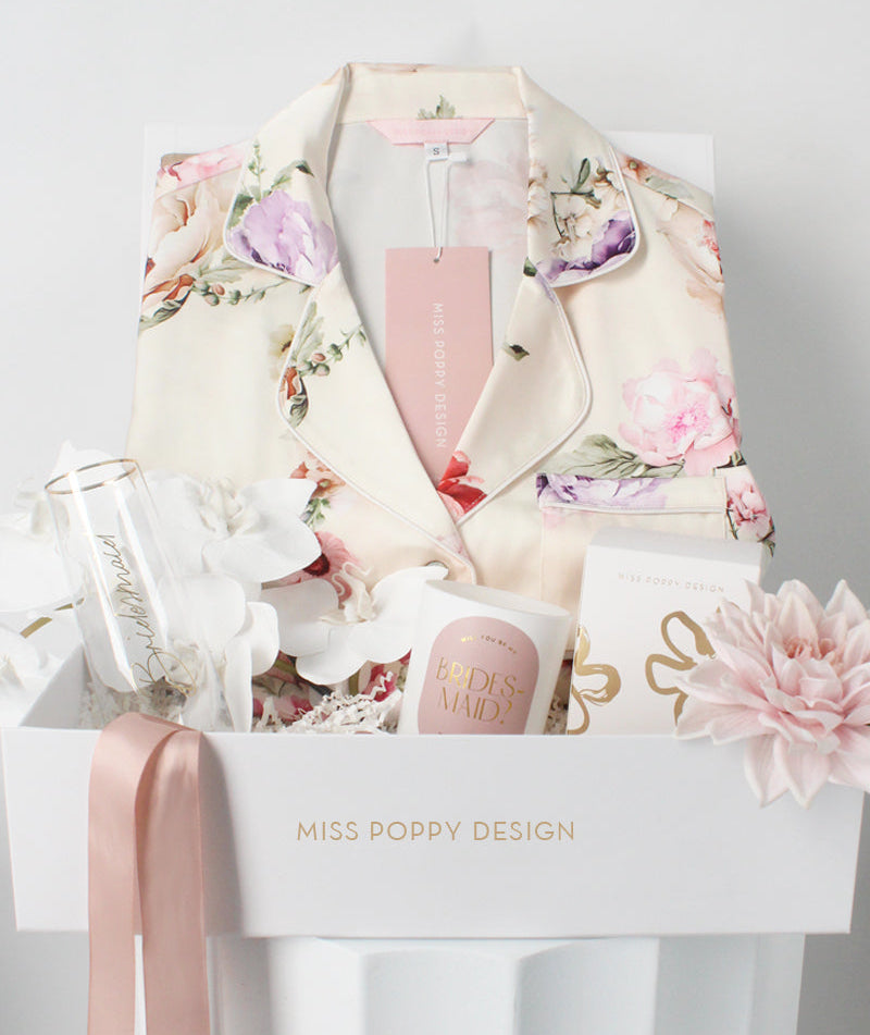 Floral Pyjamas | Will you be my Bridesmaid Box
