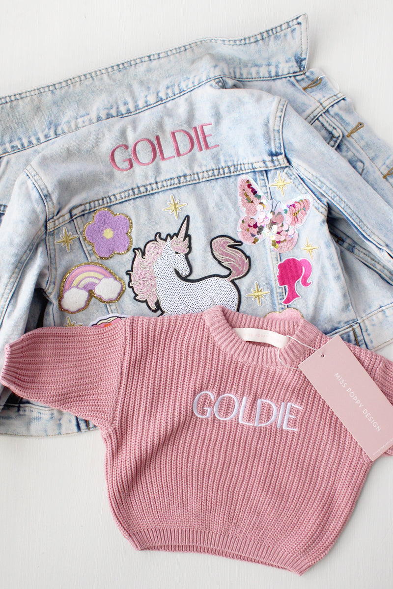 Personalised Patch Jacket + Knit Bundle