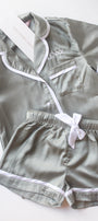 Kids Sage Green Christmas Pyjamas
