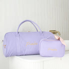 Lilac Purple Personalised Duffle Bag Set | Custom Duffle Bags 