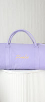 Personalised Duffle Bag with Name Lilac Purple
