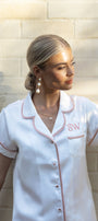 White Satin Bridesmaid Pyjamas | White Bride PJs