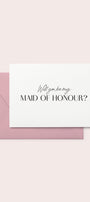 Maid of Honour Proposal Card
