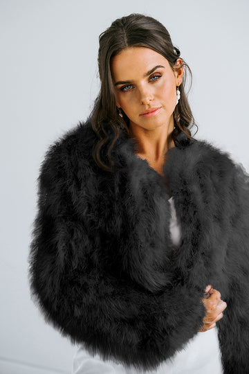 Mae Feather Jacket Black